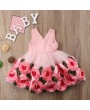 Flower Girls Dresses Kids Backless Bow-Knot Princess Dress For 3-13Y