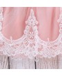 Bow-Knot Patch Girls Long Sleeve Lace Dress For 1Y-7Y