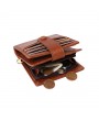 RFID Antimagnetic Genuine Leather 12 Card Slots Wallet Card Holder For Men