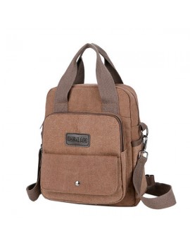 Vintage Canvas Multi-functional Handbag Crossbody Bag Backpack For Men