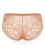 Plus Size See Through Lace Hip Lifting Mid Waist Panties