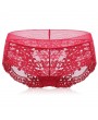 Flower Embroidery Lace Low Cut Seamless Pure Cotton Panties