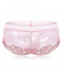 Flower Embroidery Lace Low Cut Seamless Pure Cotton Panties