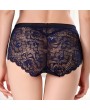 Lace Embroidered Hollow Breathable Mid Waist Panties
