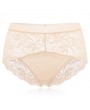 Lace Embroidered Hollow Breathable Mid Waist Panties