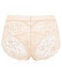 Lace Embroidered Hollow Breathable Mid Waist Panties