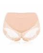 Plus Size High Waist Belly Control Breathable Lace Back Panties