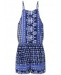 Bohemian Printed Halter Backless Sexy Women Short Jumpsuits