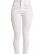 Solid Color High Waist Elastic Casual Pants