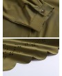 Long Sleeve Pure Color Buttons Shirt Dresses For Women