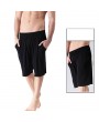 Mens Bamboo Fiber Solid Color Beach Casual Sports Shorts Modal Pajamas