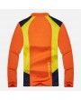Mens Patchwork Sport Elastic Quick-drying Long Sleeve Casual Tops