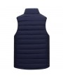 Mens Solid Color Zipper Side Pockets Windproof Vest