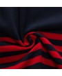 Mens Fashion Stripe Color Long Sleeve Lapel Collar Cotton Casual Golf Shirt